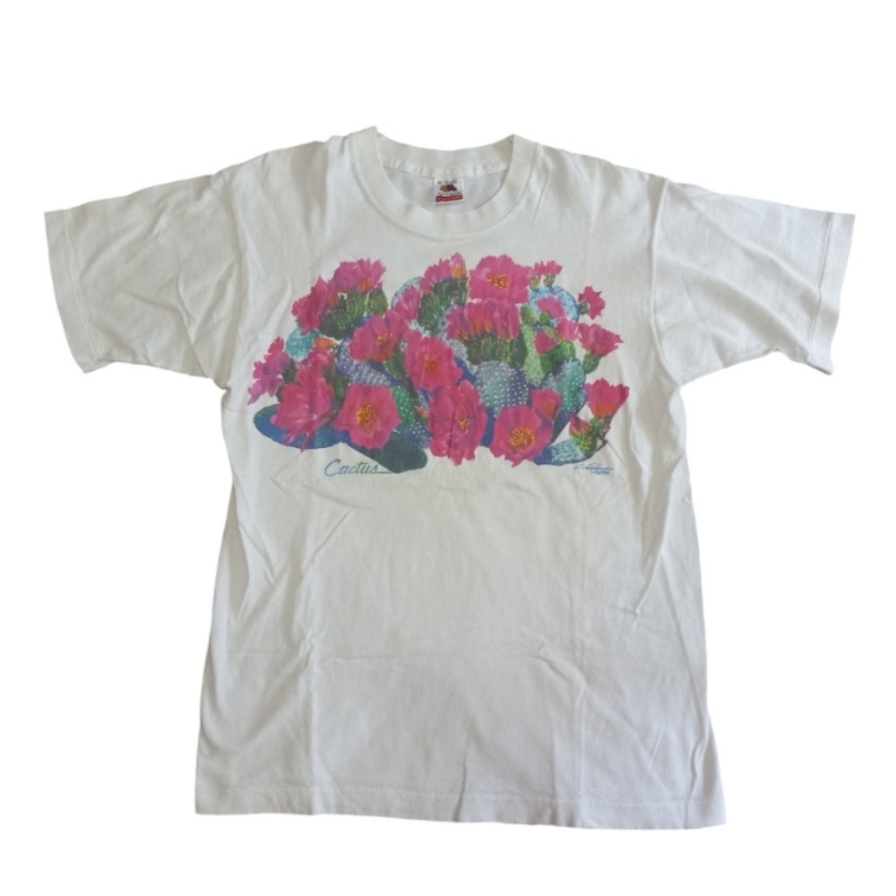 Fruit of the Loom Vintage 90’s Single Stitch Texas Wildflowers Women's tops Sz M